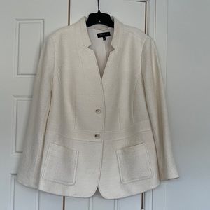 Talbots Ivory boiled wool blazer - 18W